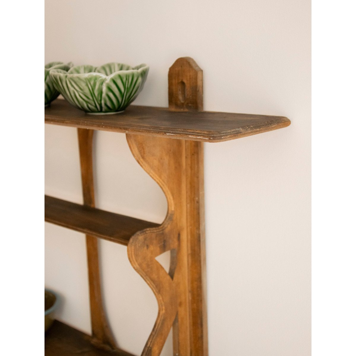 Étagère murale au charme cottage Gaëlle N°1517 - Bon état bois foncé, DEBONGOUT