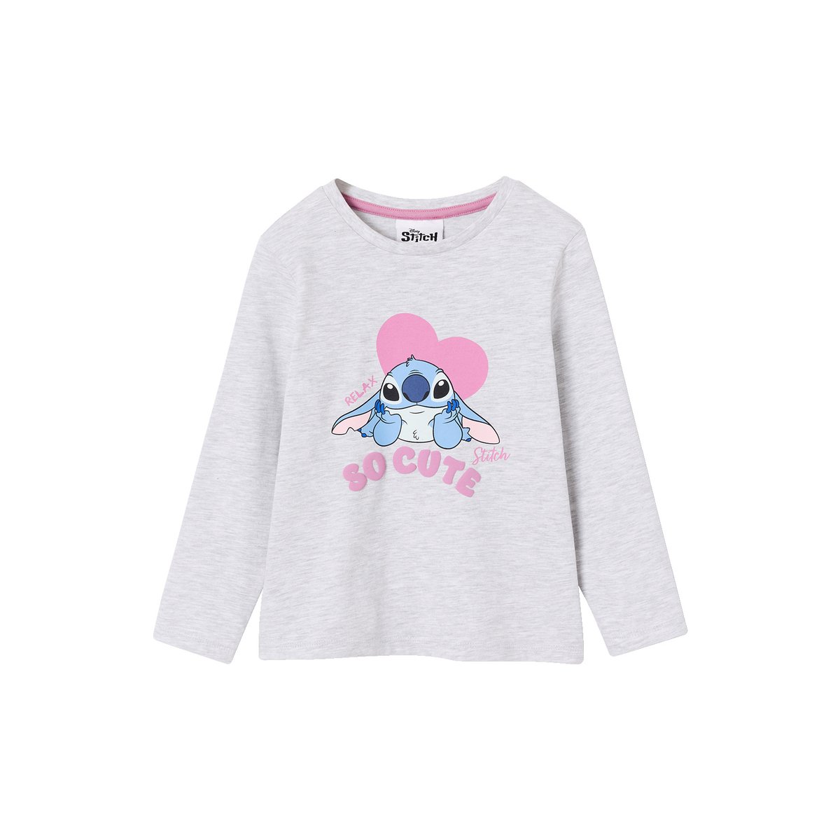 Pyjama Lilo et Stitch gris chiné, VERTBAUDET