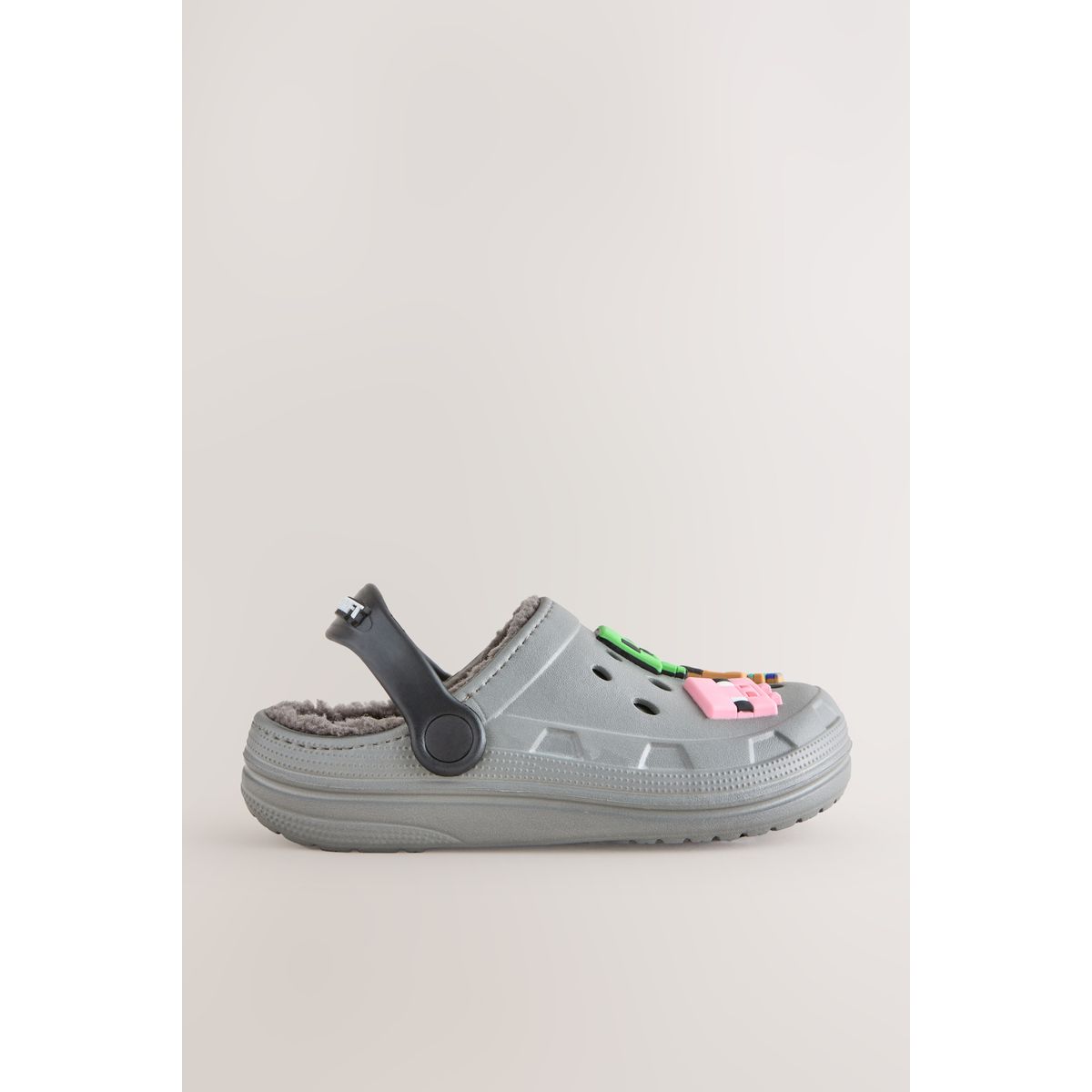 Sabots doublés minecraft gris, NEXT