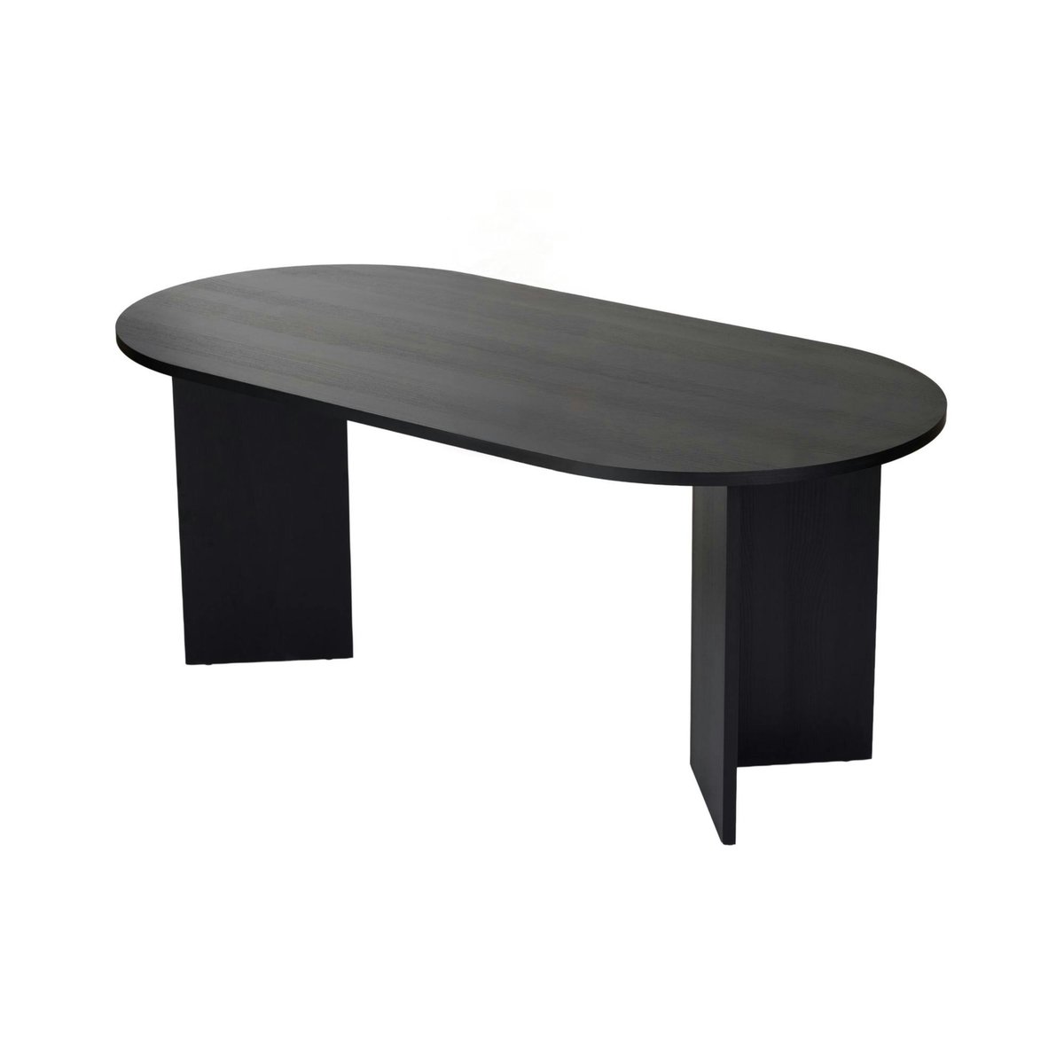 Table à manger oblongue 6 places MARFA noir, PIER IMPORT