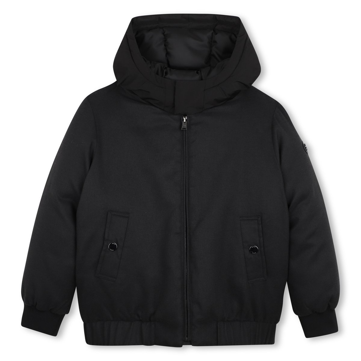 Doudoune à capuche black, BOSS KIDSWEAR