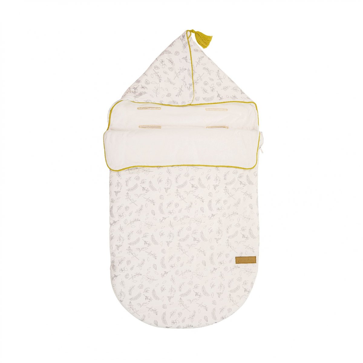 Nid d'ange bébé Leafy Bunny beige, DOMIVA