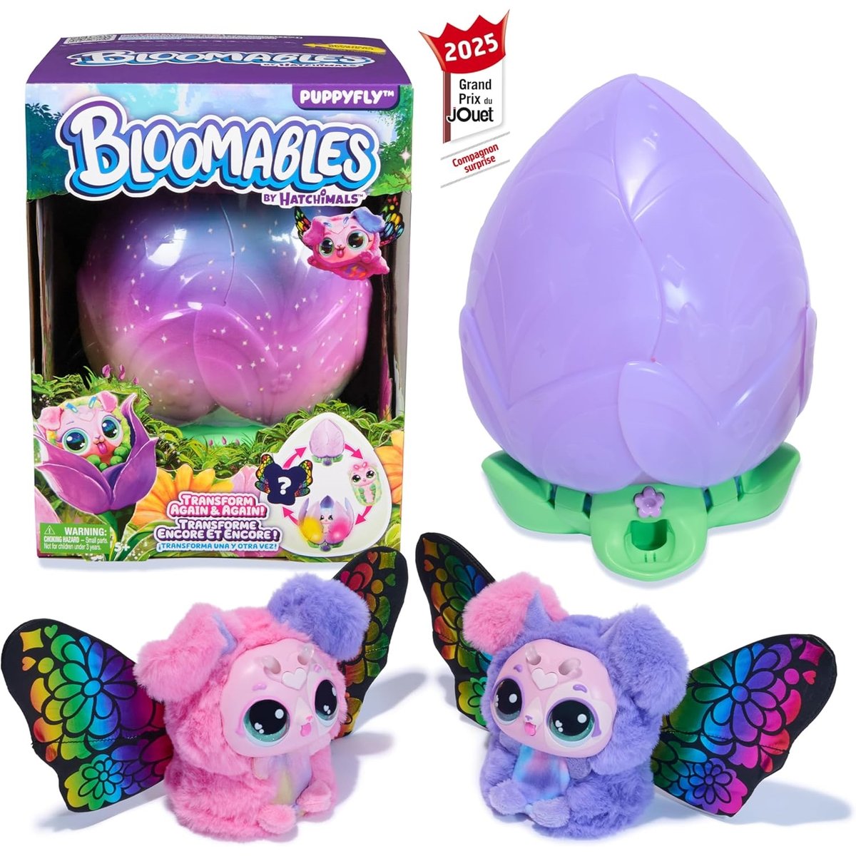 Hatchimals - Bloomables - Ma fleur magique PuppyFly multicolore, SPIN MASTER