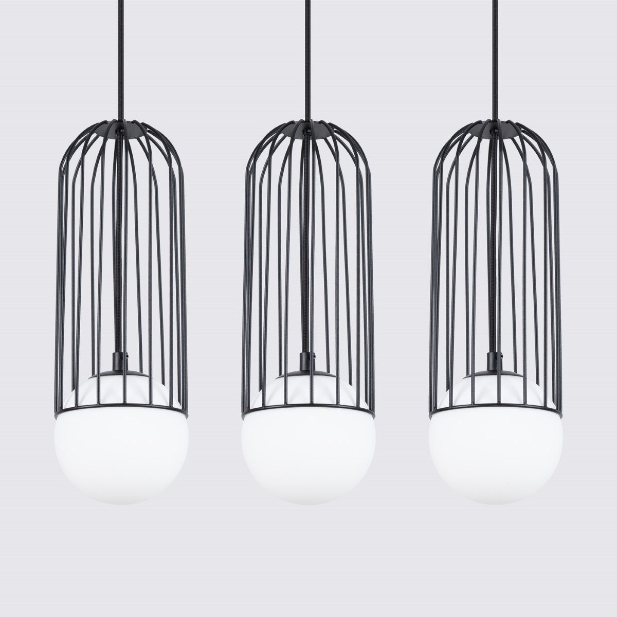 Suspension Acier Noir G9 3 Brina noir, EDEN
