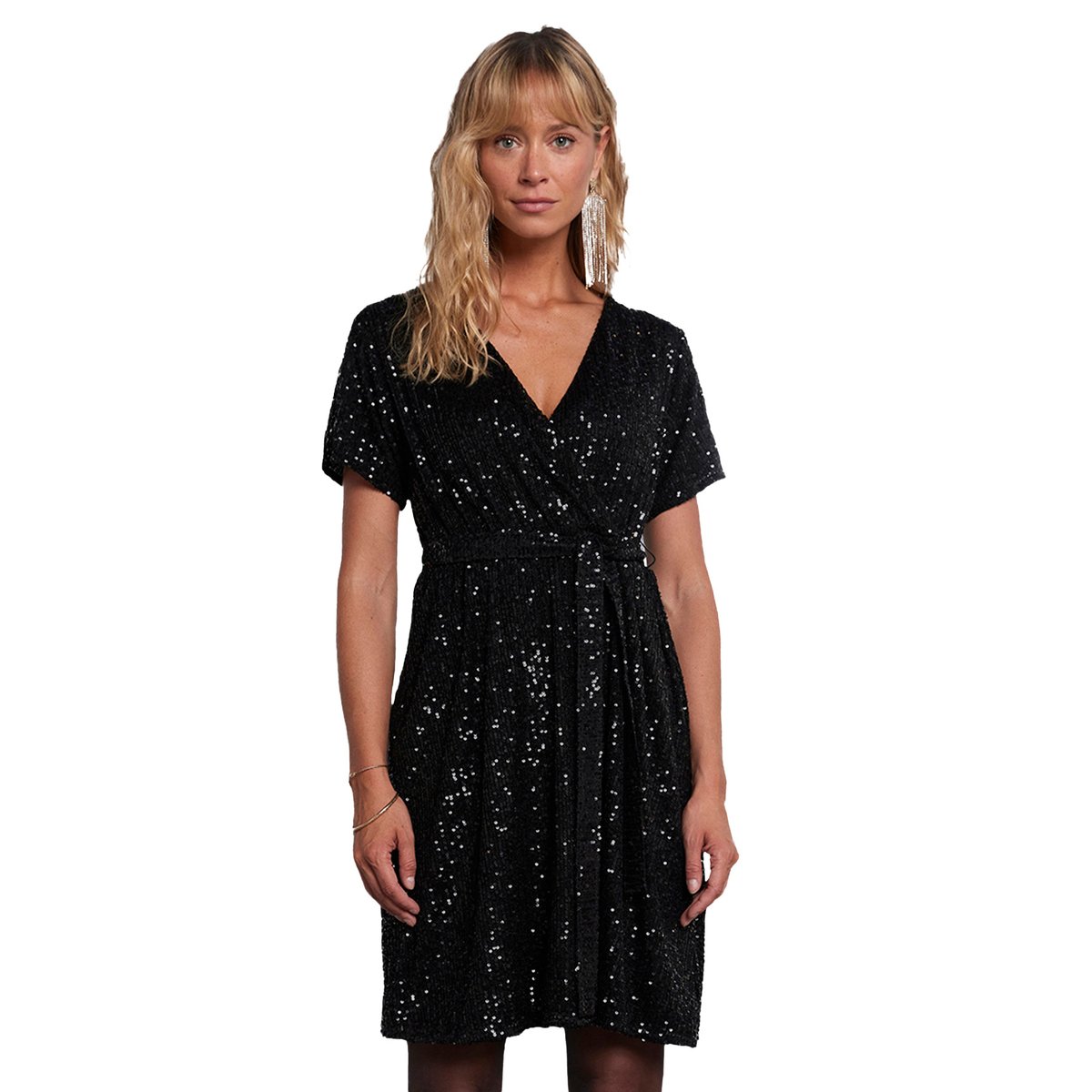Robe à sequins capsule mère noir, ENVIE DE FRAISE
