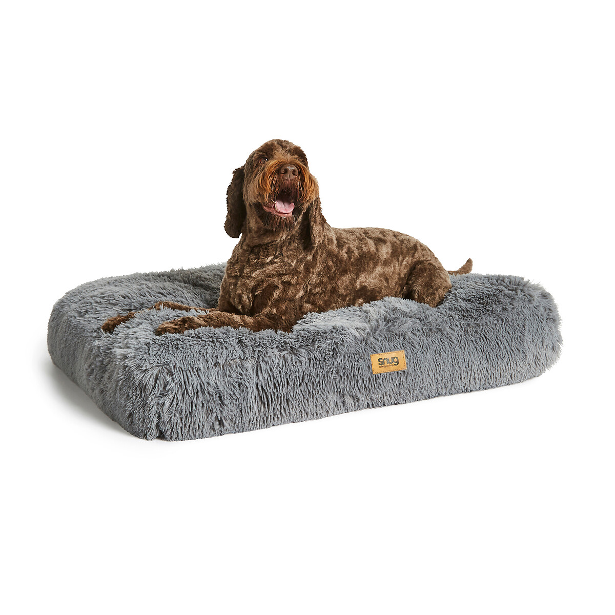 Furry Friends Super Fluffy Recycled Pet Bed grey, SNUG