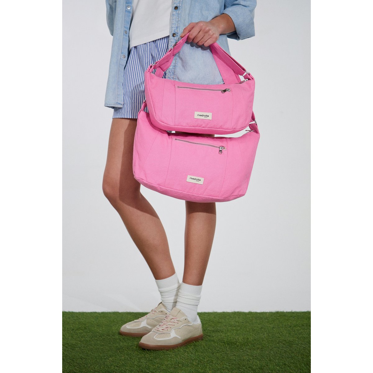 Sac à main CHARLOT XS rose bonbon, RIVEDROITE