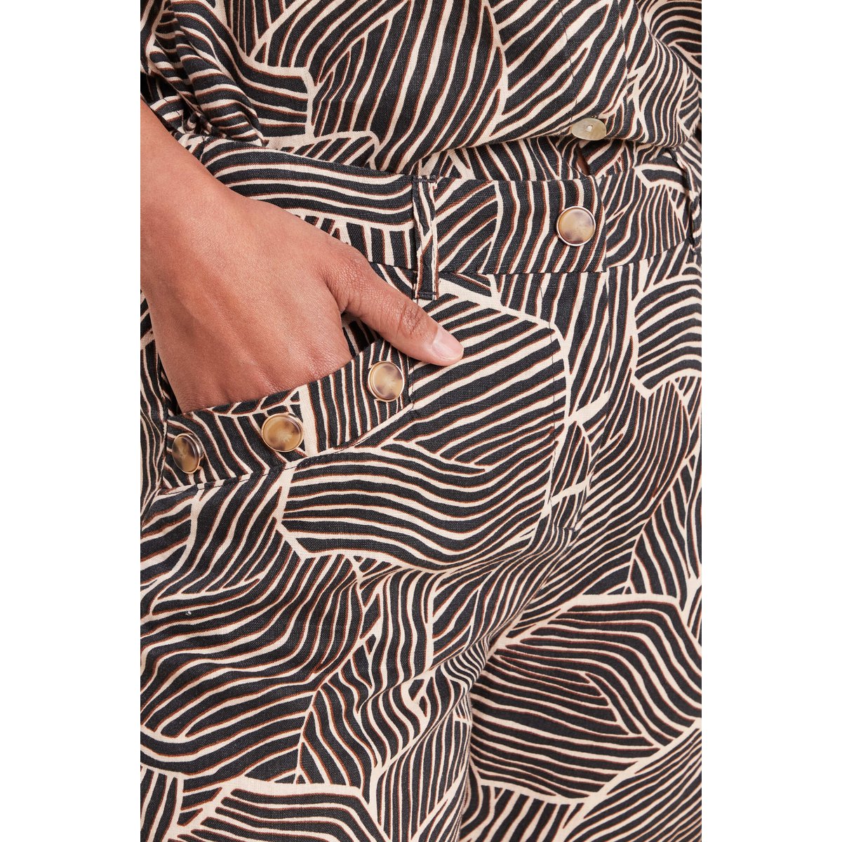 Pantalon flou taille haute noir, BREAL