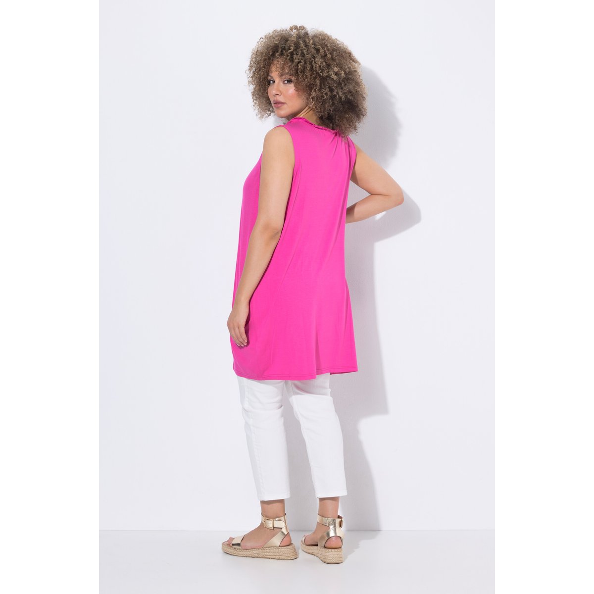 Top long sans manches rose vif, ULLA POPKEN