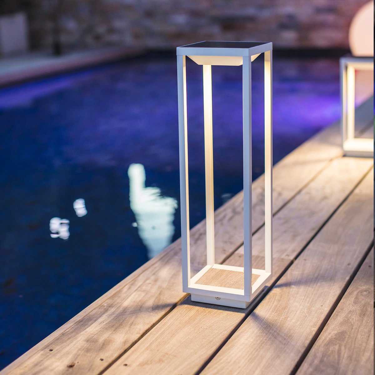 Lanterne solaire rechargeable BIG HYDRA blanc, LUMISKY