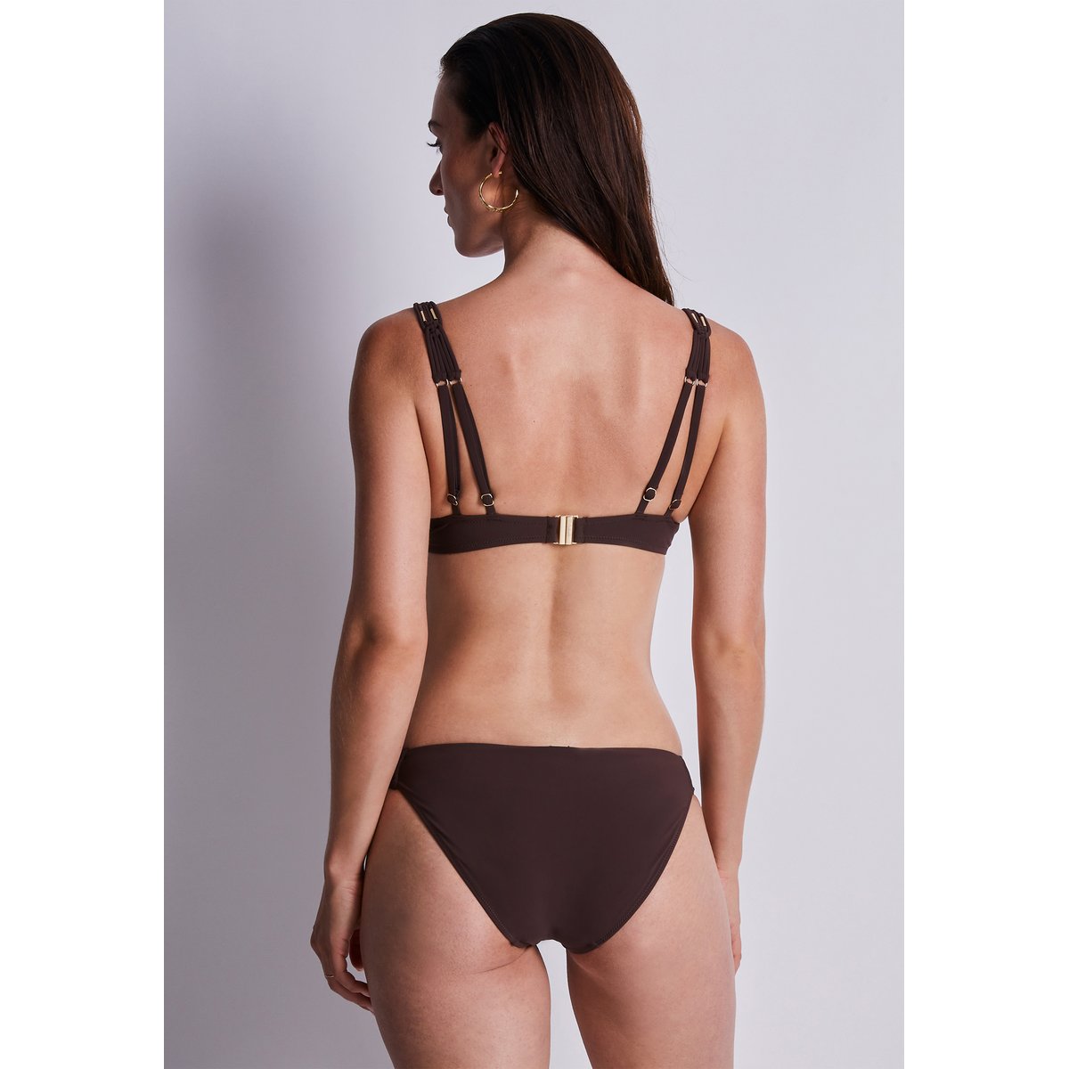 Haut de maillot de bain Push up coques Gipsy Muse marron, AUBADE