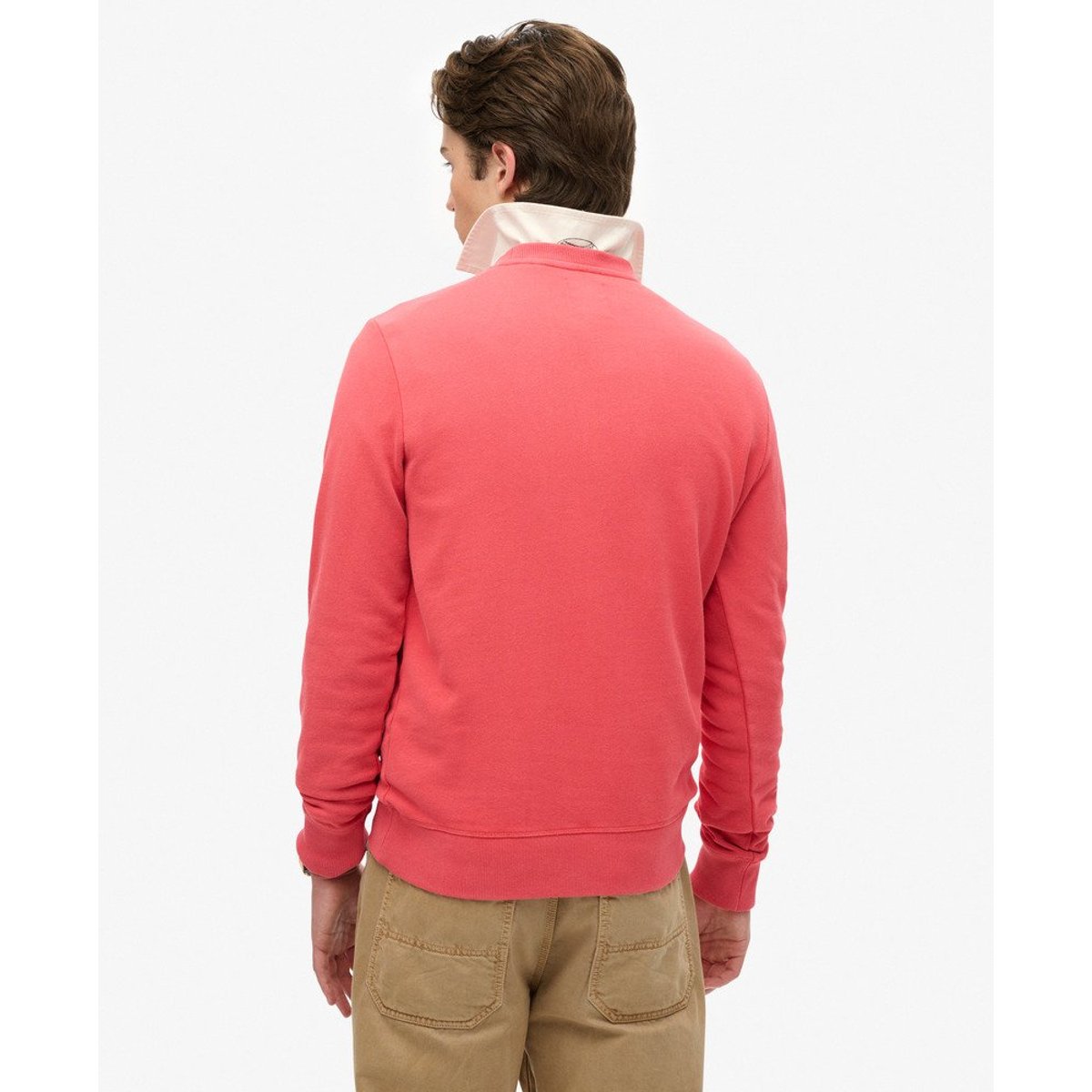Sweat ras du cou décontracté Lo-Fi Outdoors rouge pomme au four, SUPERDRY