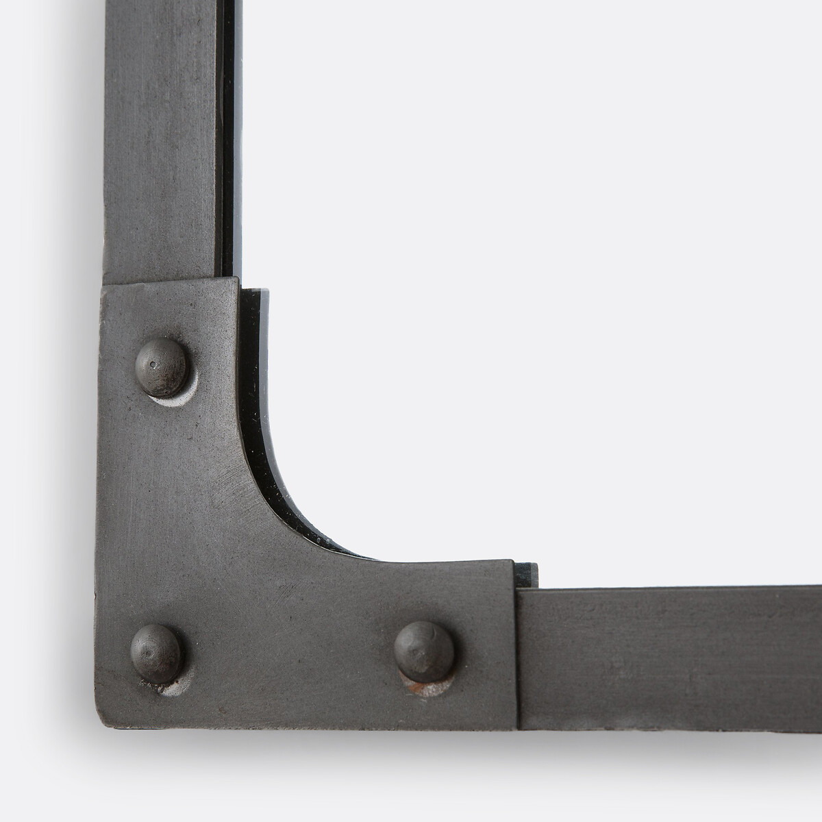 Espejo industrial de hierro 144x120 cm, Lenaig metal cepillado, LA REDOUTE INTERIEURS