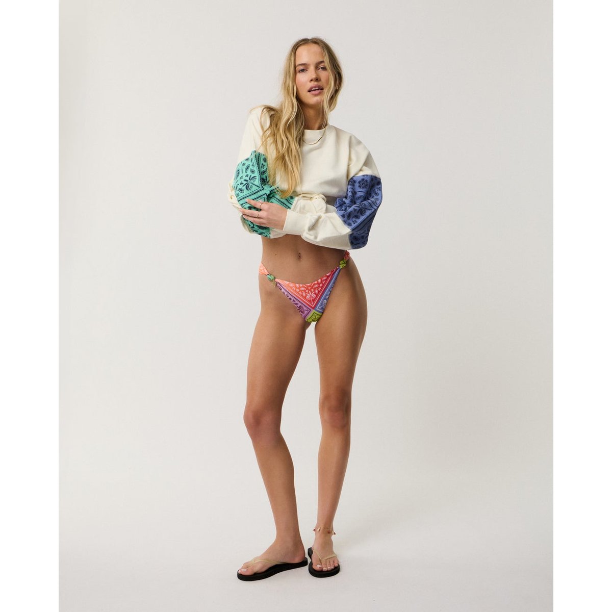 Bas de maillot de bain brésilien taille haute BOSSA NOVA multico, RIP CURL
