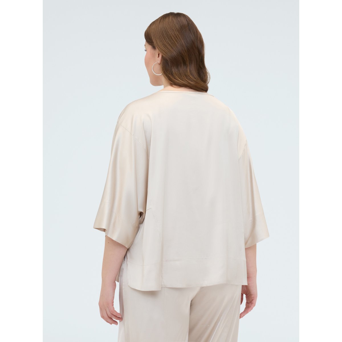 Blouse avec encolure bateau blanc, FIORELLA RUBINO