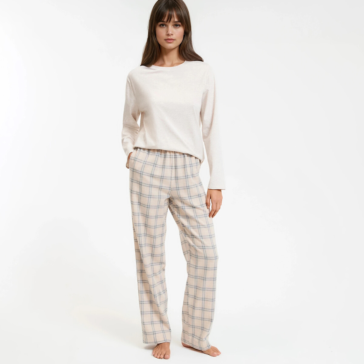 Pyjama flanelle carreaux, LA REDOUTE COLLECTIONS