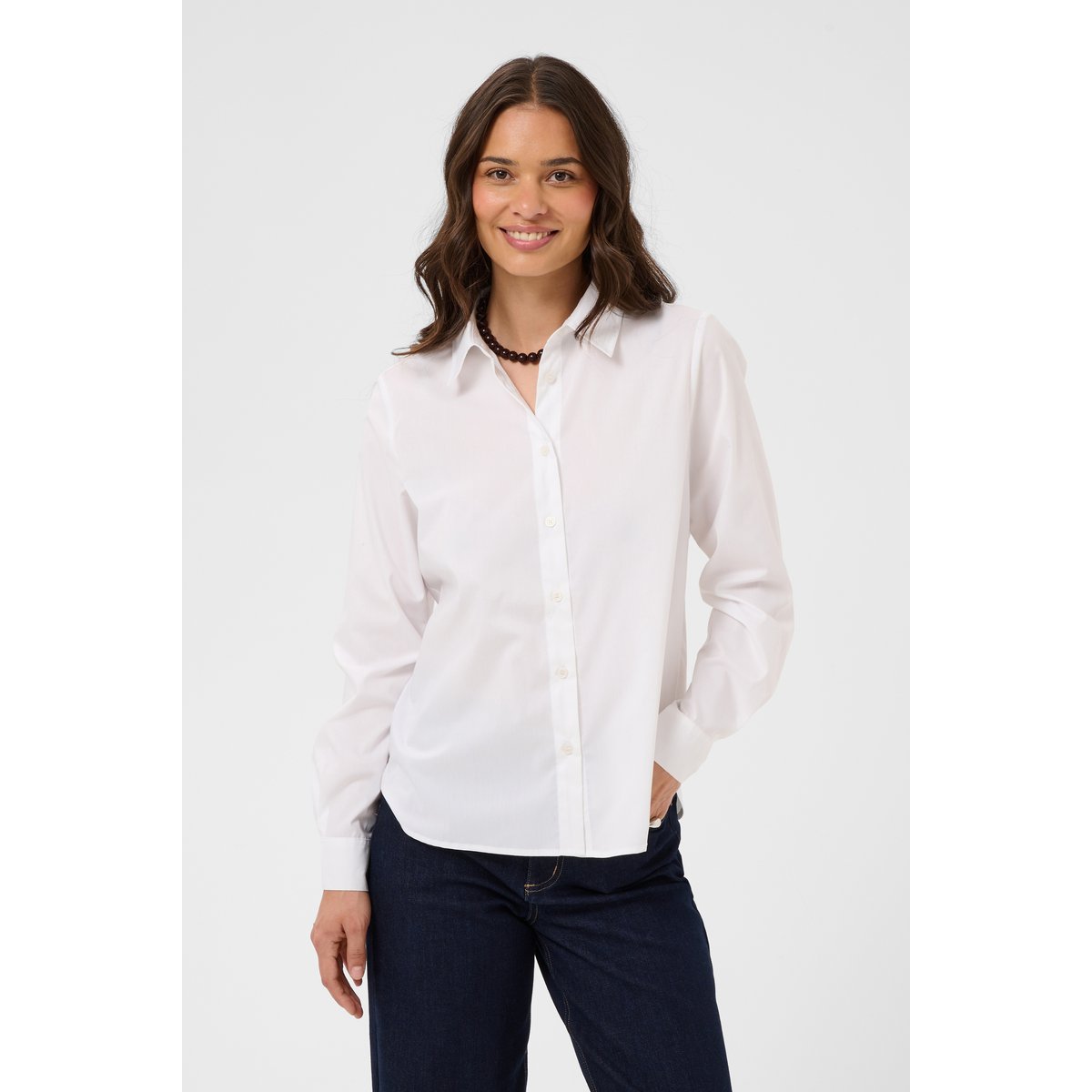 Chemise à manches longues blanc optical white, KAFFE