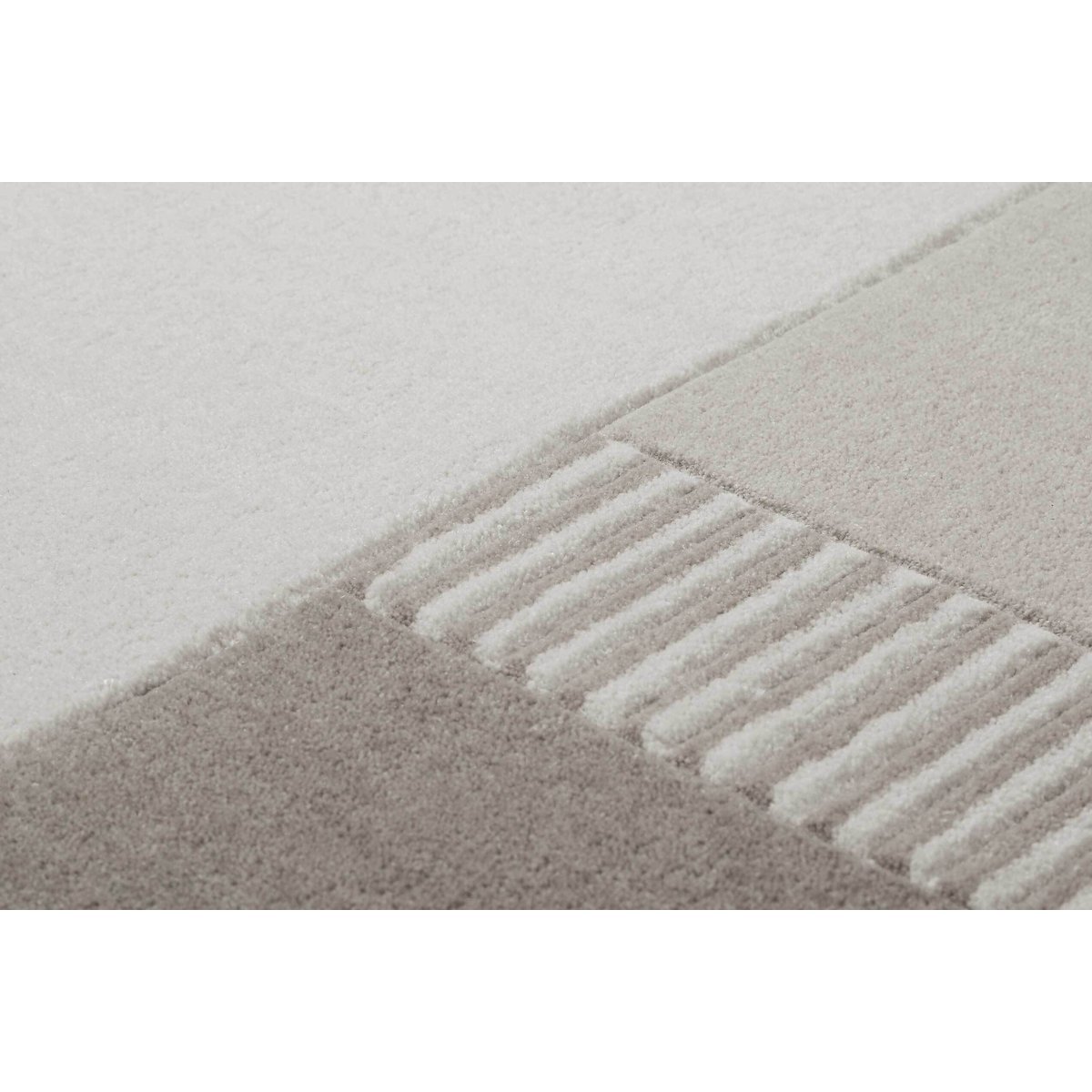 Tapis tufté, motif géométrique en relief , SIMON'S TOWN beige, ESPRIT