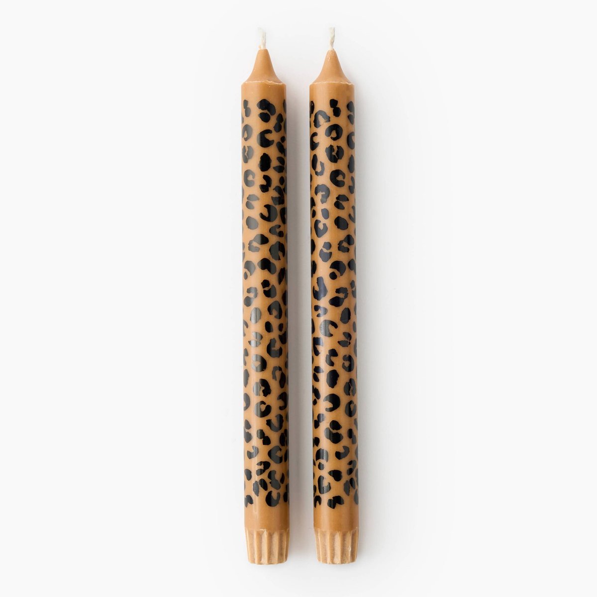 Lot de 2 bougies, 25cm kaki, MONOPRIX
