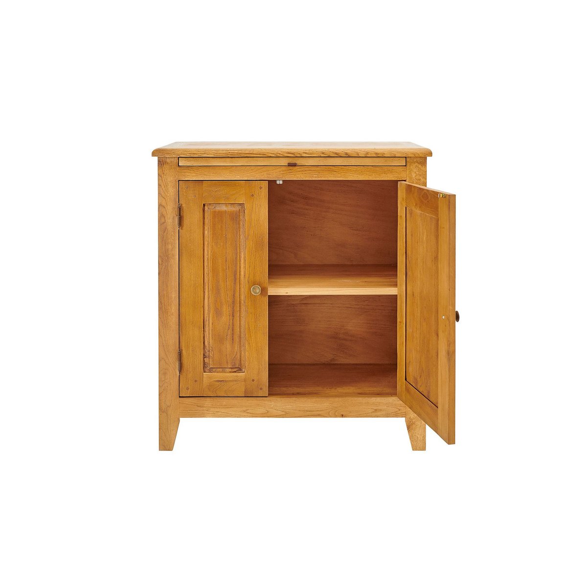 Buffet campagne 2 portes en chêne massif  - KATELL bois foncé, HELLIN, DEPUIS 1862