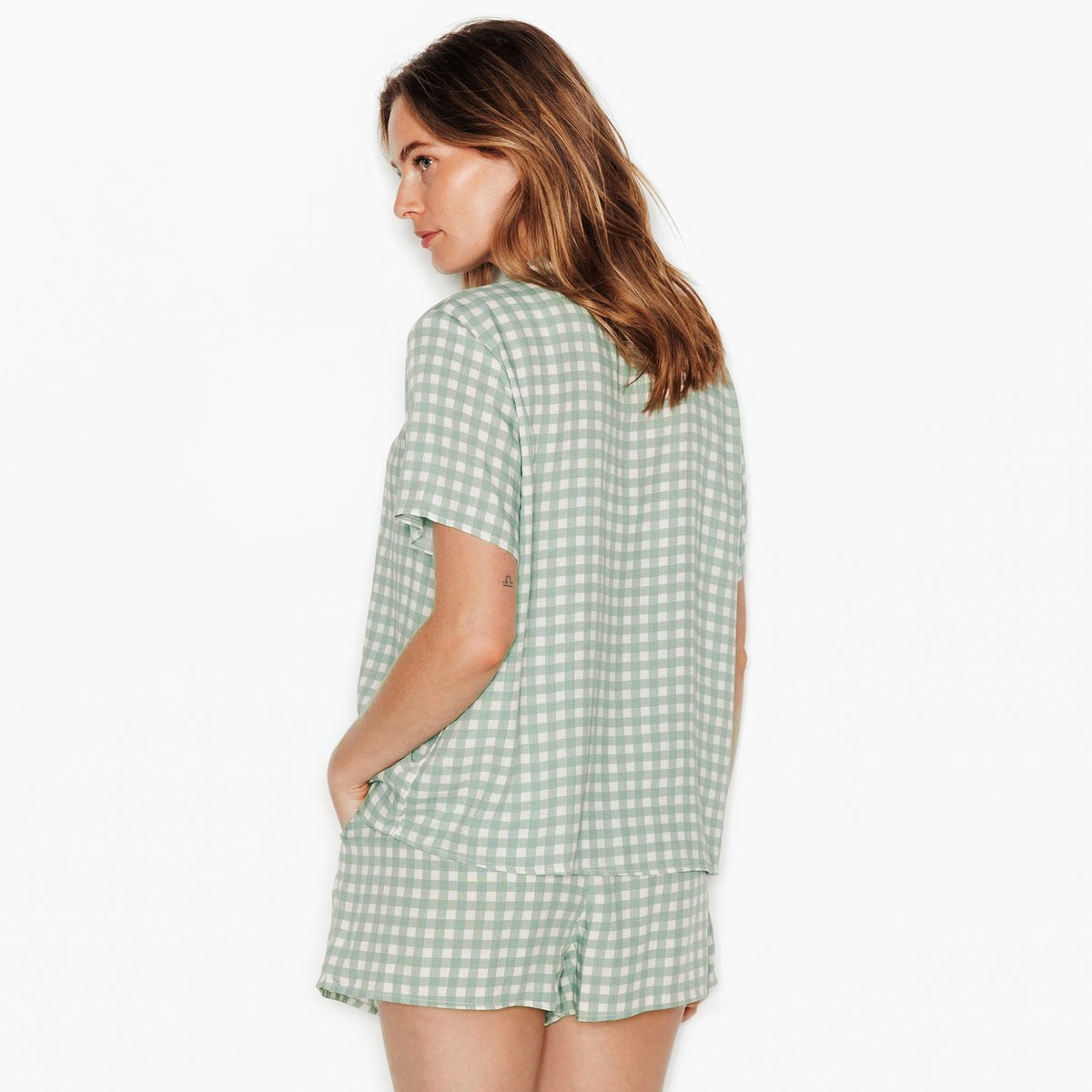 Chemise manches courtes JUILLET multico vert, ROUGEGORGE LINGERIE