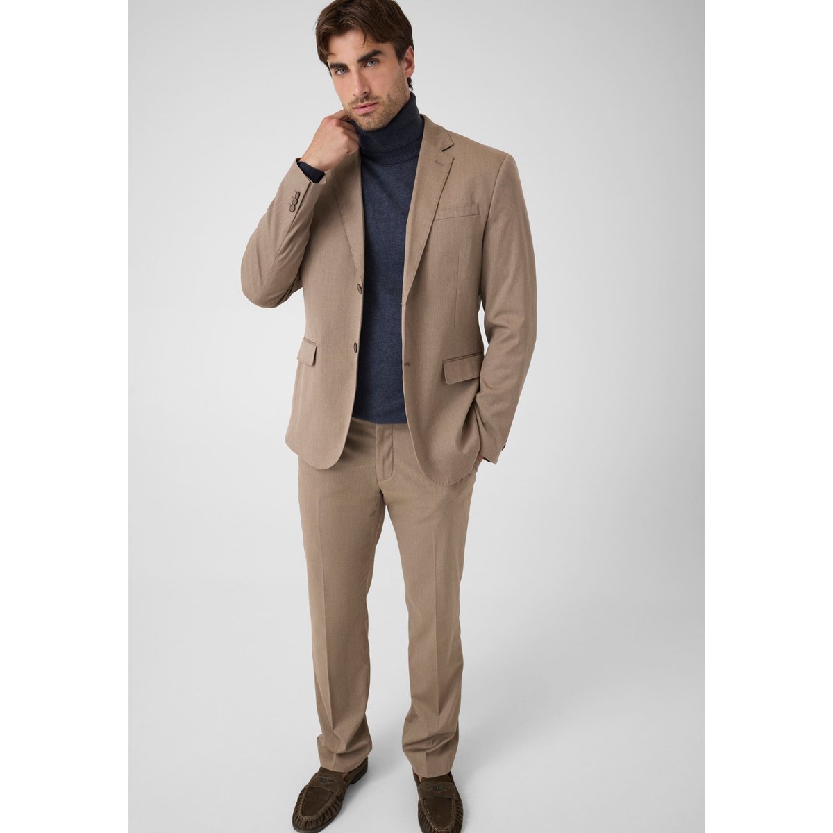 Blazer En Mélange De Viscose marron, GUESS