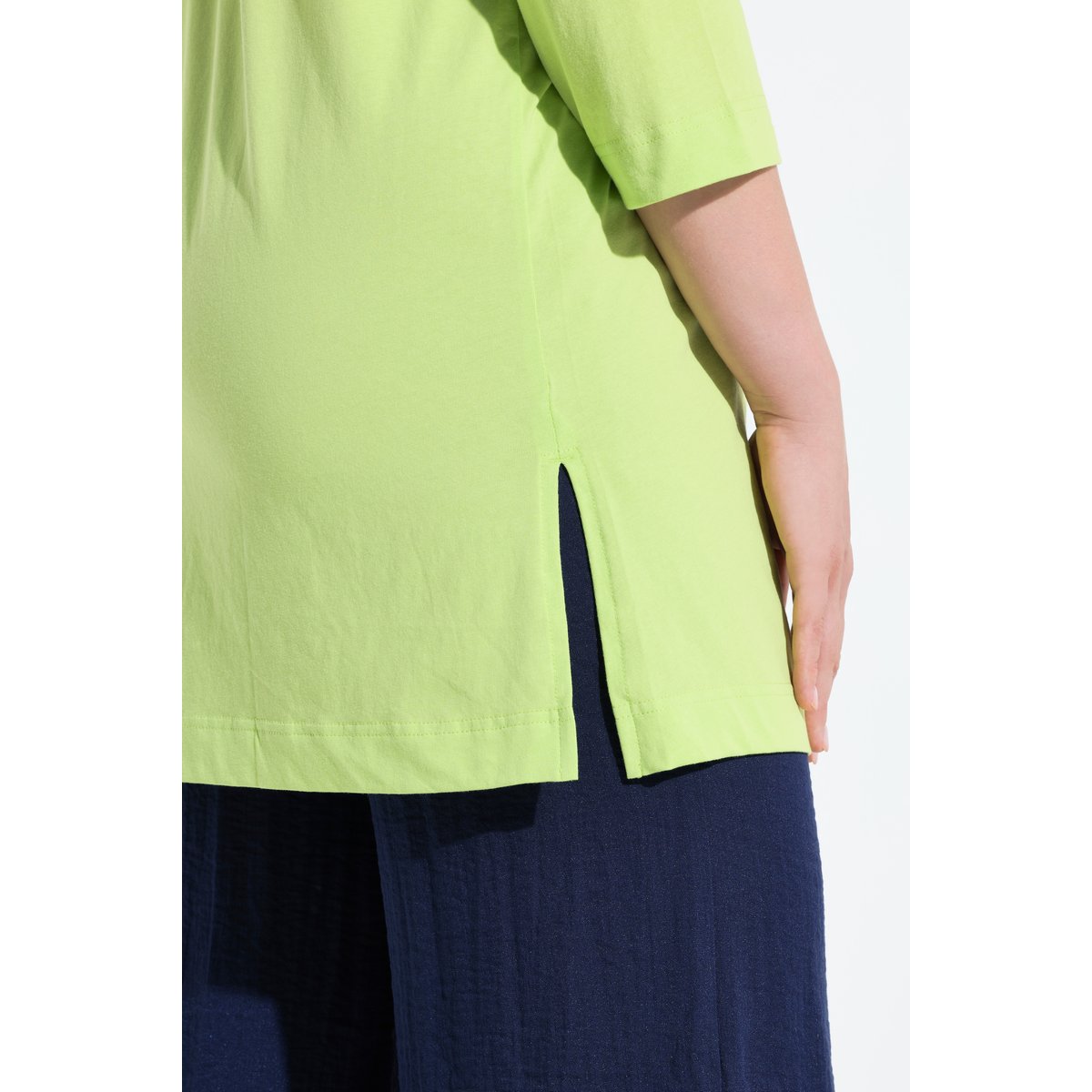 T-shirt long vert lime, ULLA POPKEN