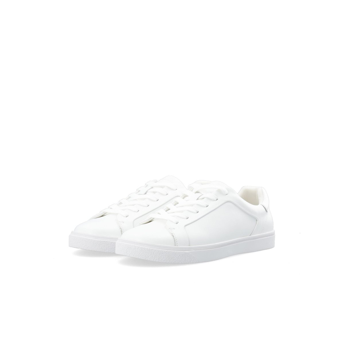 Baskets En Cuir white, BIANCO