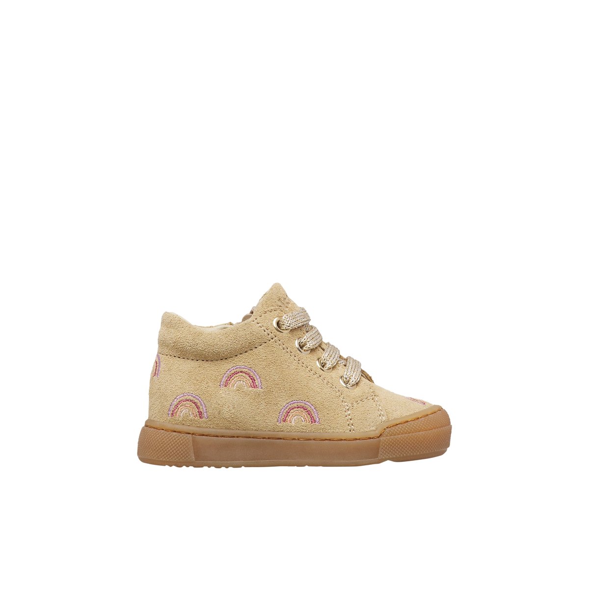 Baskets en suède SNOPES EMBR.RAINBOW ZIP beige-marron, FALCOTTO
