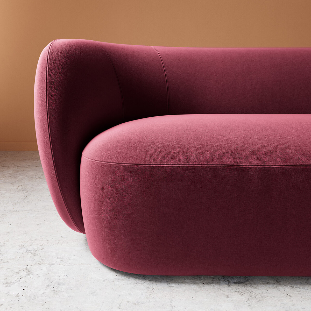 Alban Easy Velvet 2/3/4 Seater Sofa burgundy, SWOON