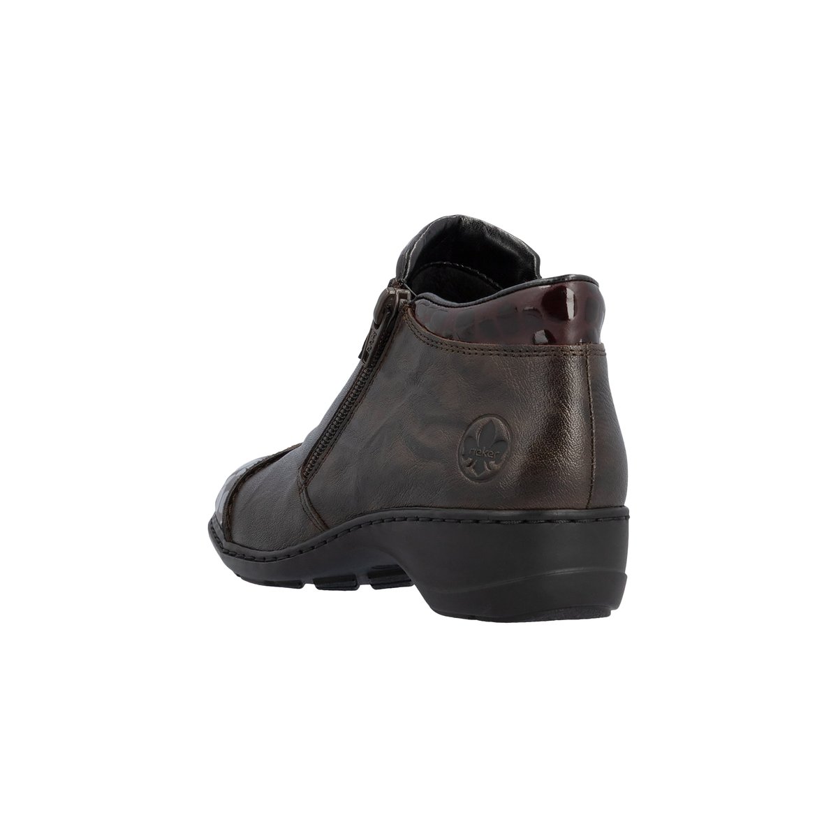 Boot Cuir Flowerrido marron, RIEKER