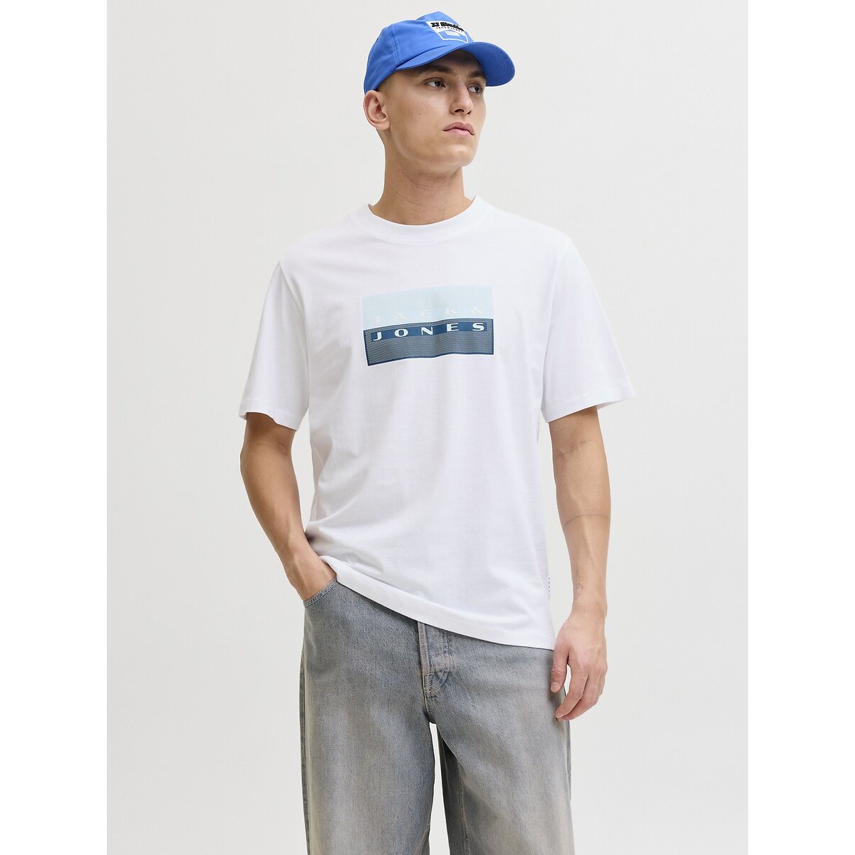 T-shirt manches courtes blanc, JACK & JONES