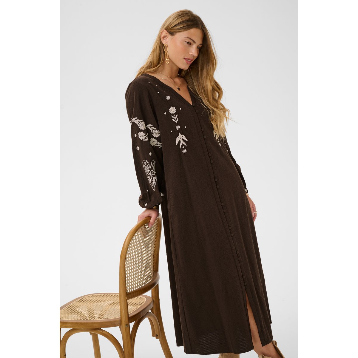 Robe marron java, CREAM