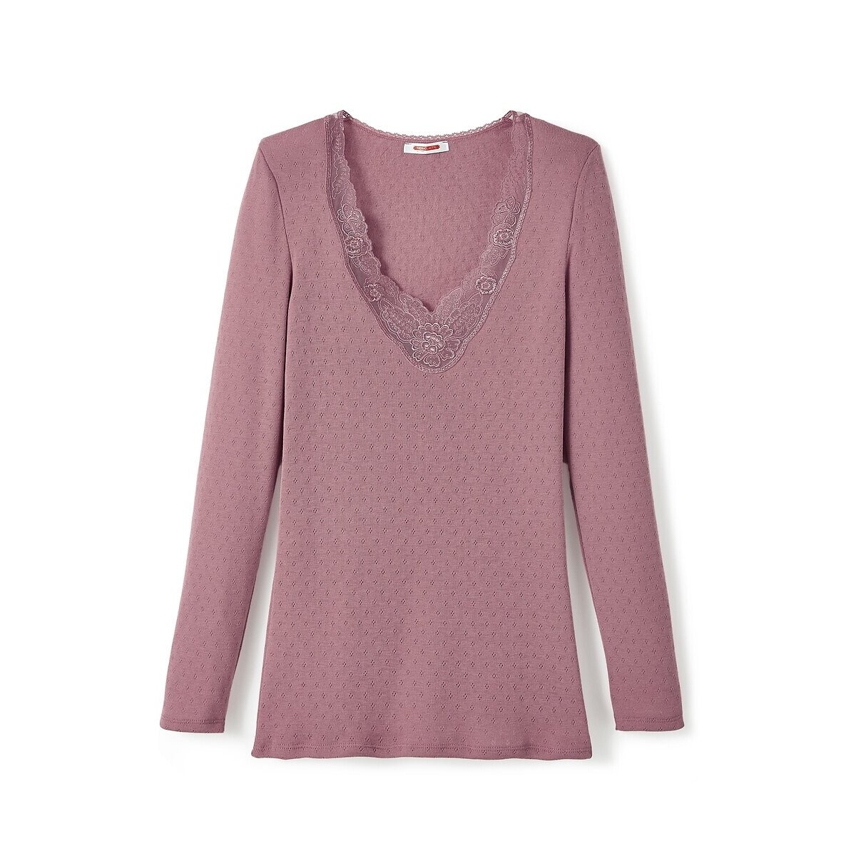 Camisola de mangas compridas Thermolactyl, grau 4 rosa-velho, DAMART