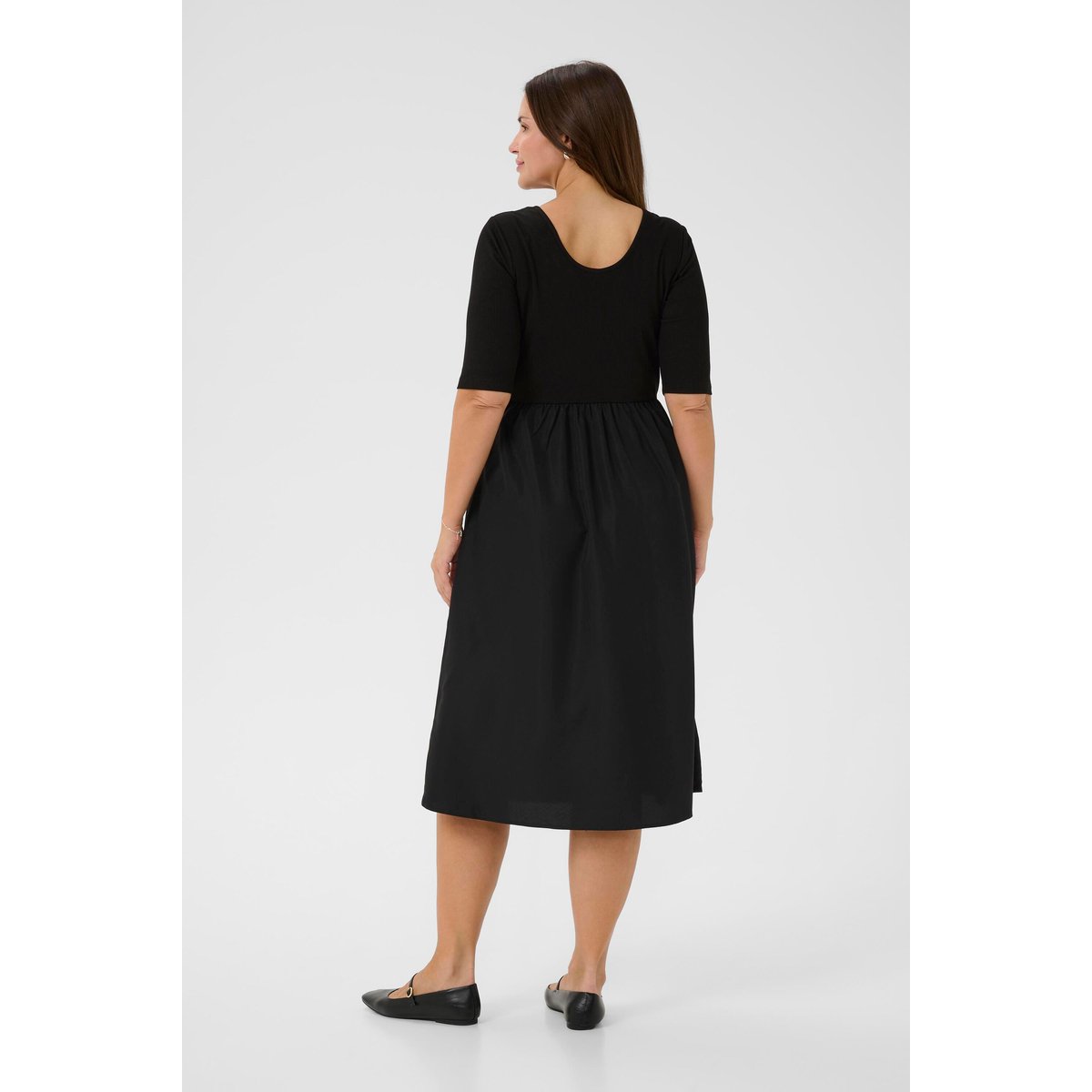 Robe noir black deep, KAFFE CURVE