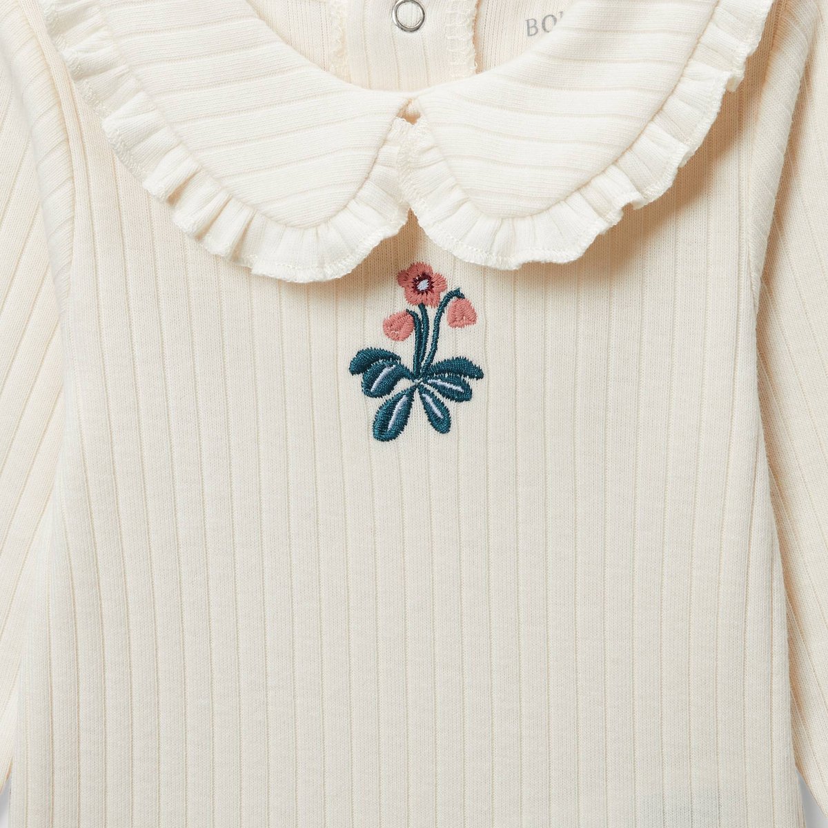 BODY MANCHES LONGUES COL COTES F naturel, BOUT'CHOU