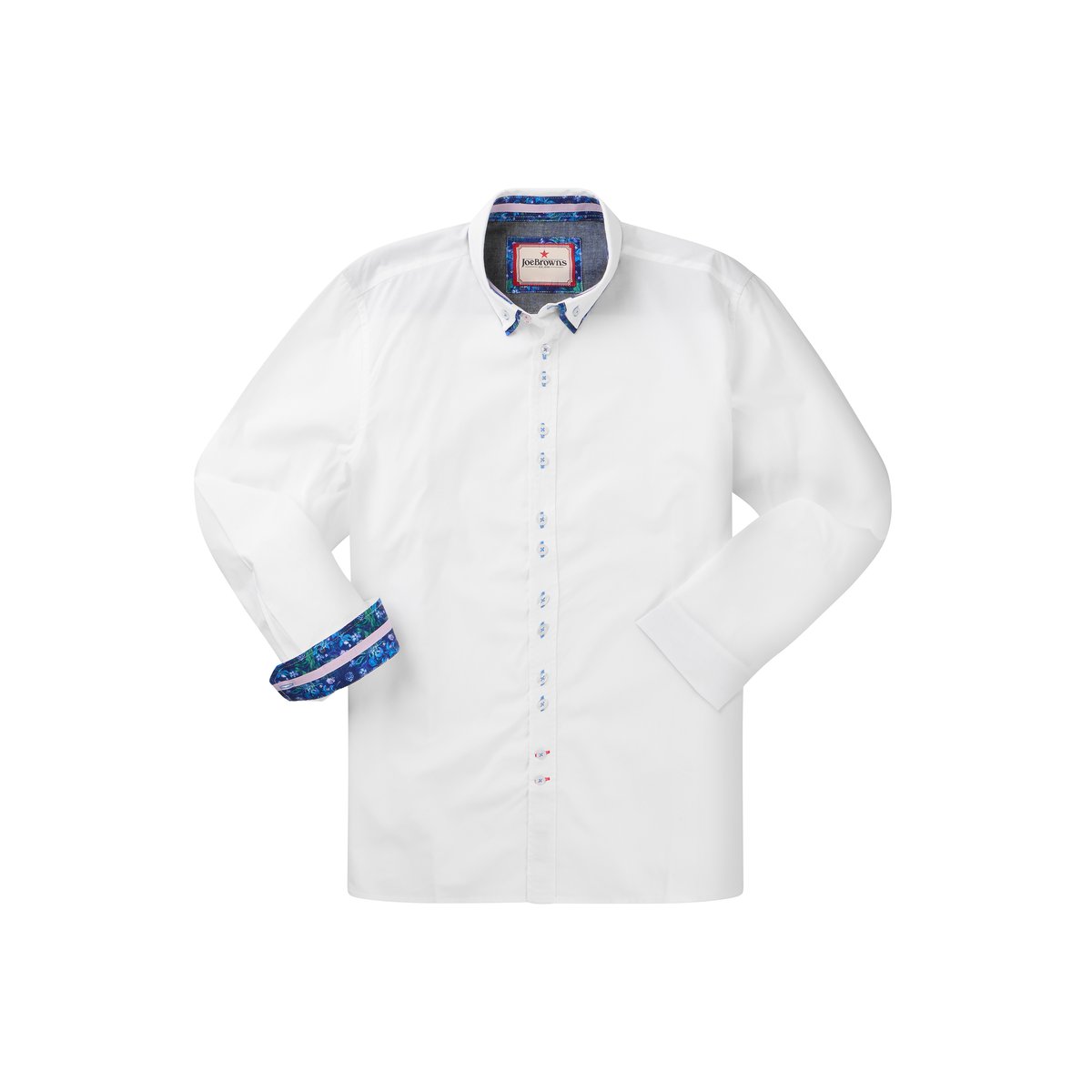 Chemise habillée à double col blanc, JOE BROWNS