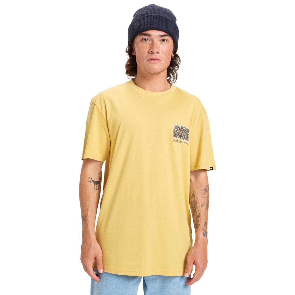 T-shirt à manches courtes EVO CRISIS jaune rattan, QUIKSILVER