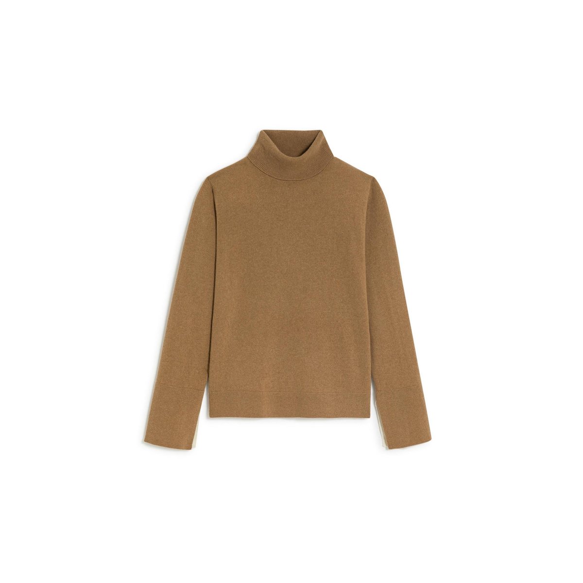 Pull col roulé en cachemire marron camel, RODIER