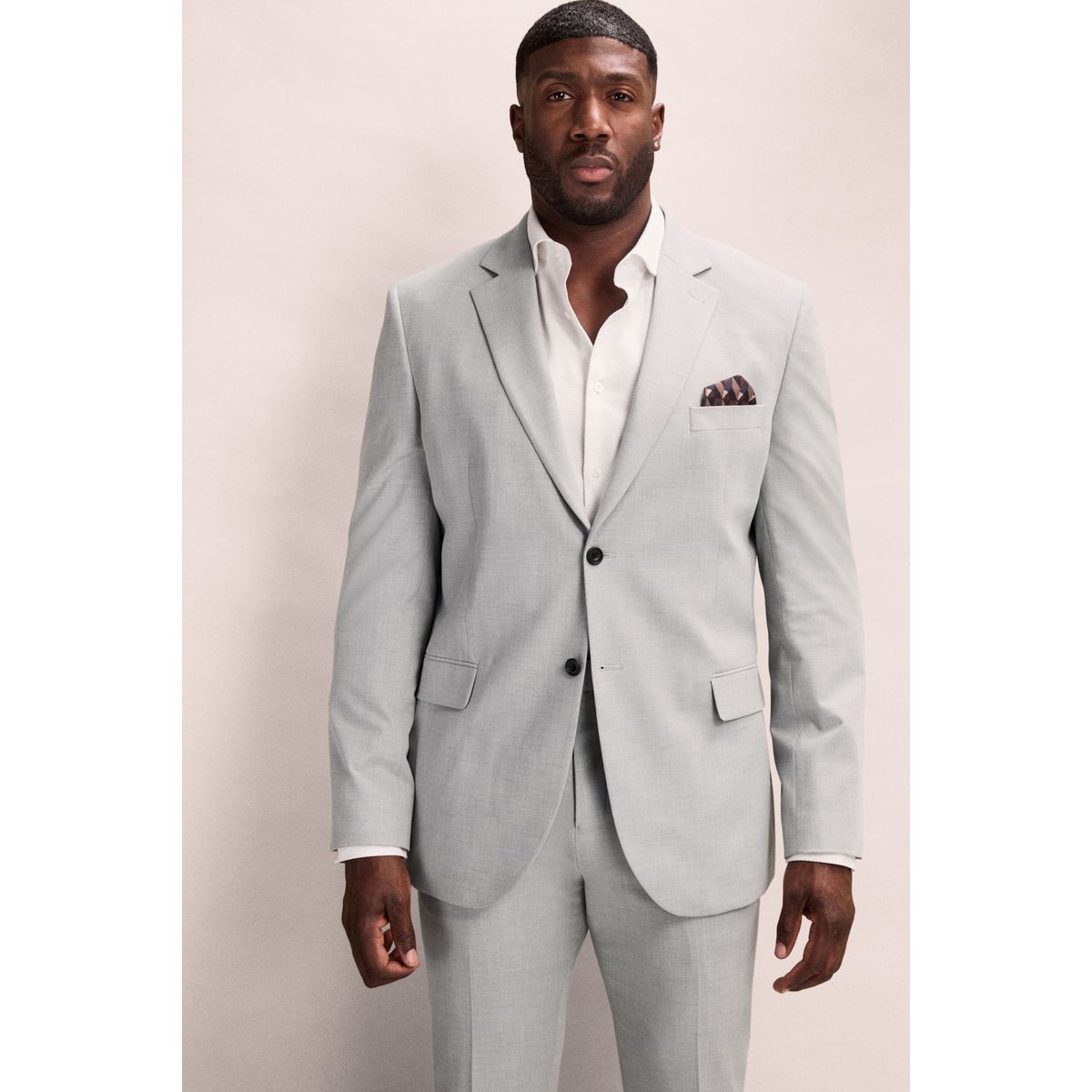 Veste de costume stretch coupe moulante gris, NEXT