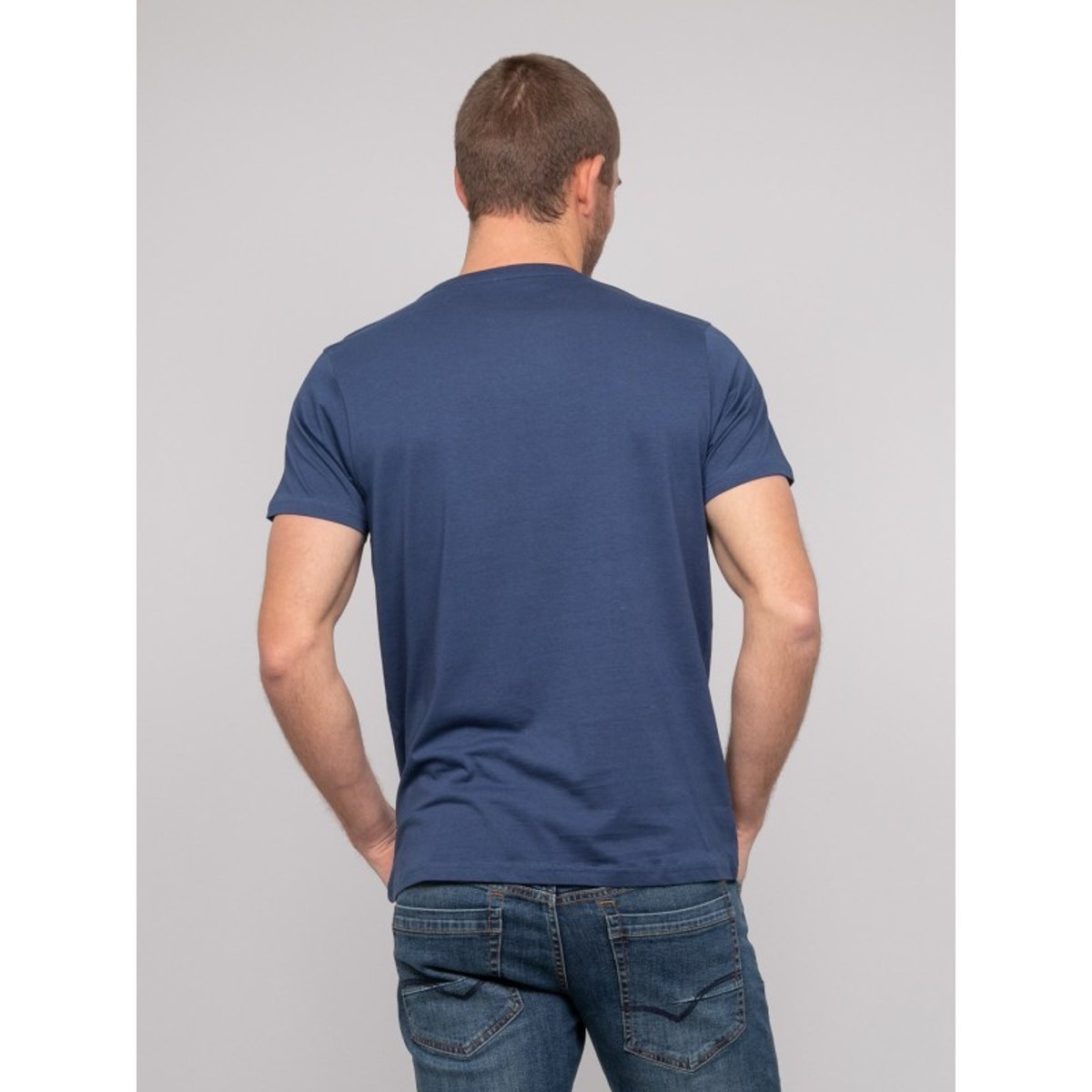 T-shirt Coton Motifs Nerupili bleu, RITCHIE