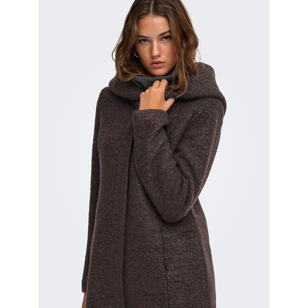 Manteau En Laine chocolate torte, ONLY