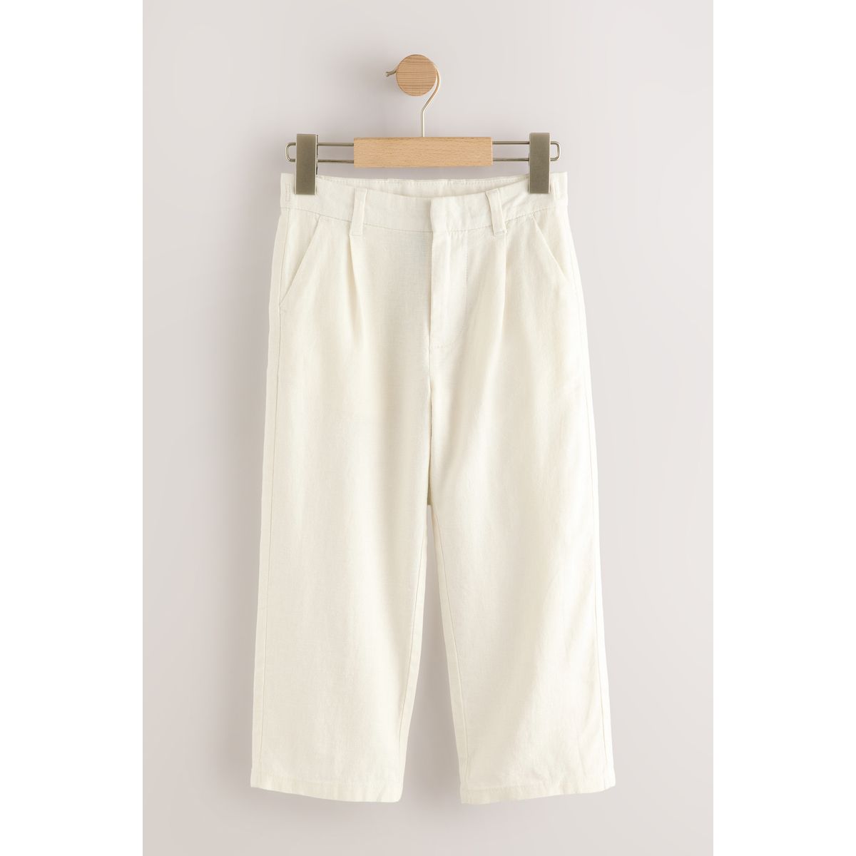 Pantalon habillé en lin écru, NEXT