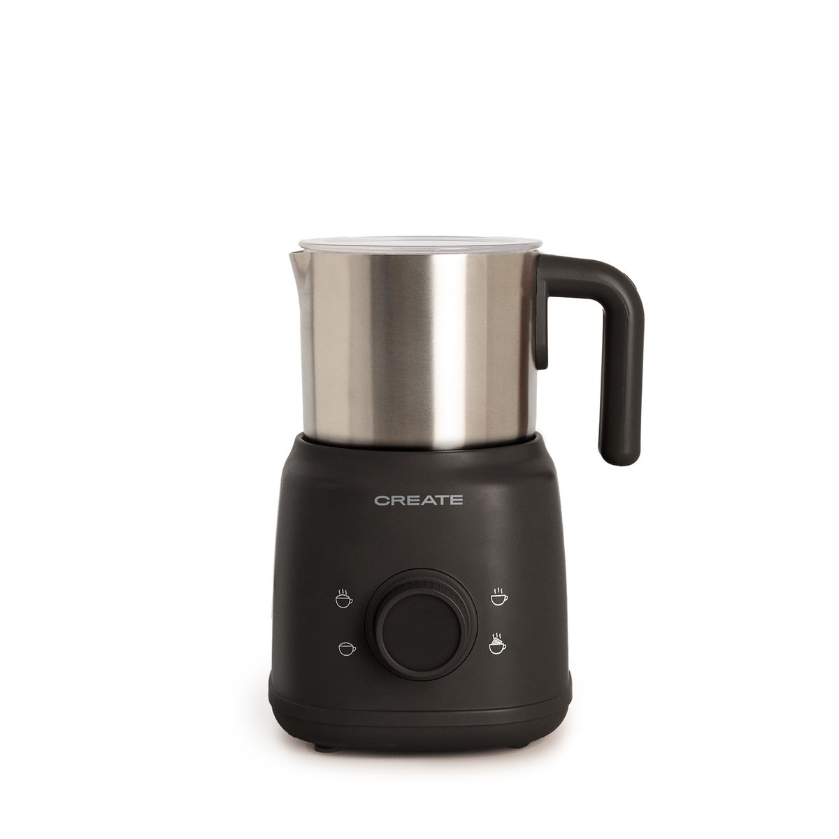 Mousseur et chauffe-lait MILK FROTHER RETRO noir, CREATE