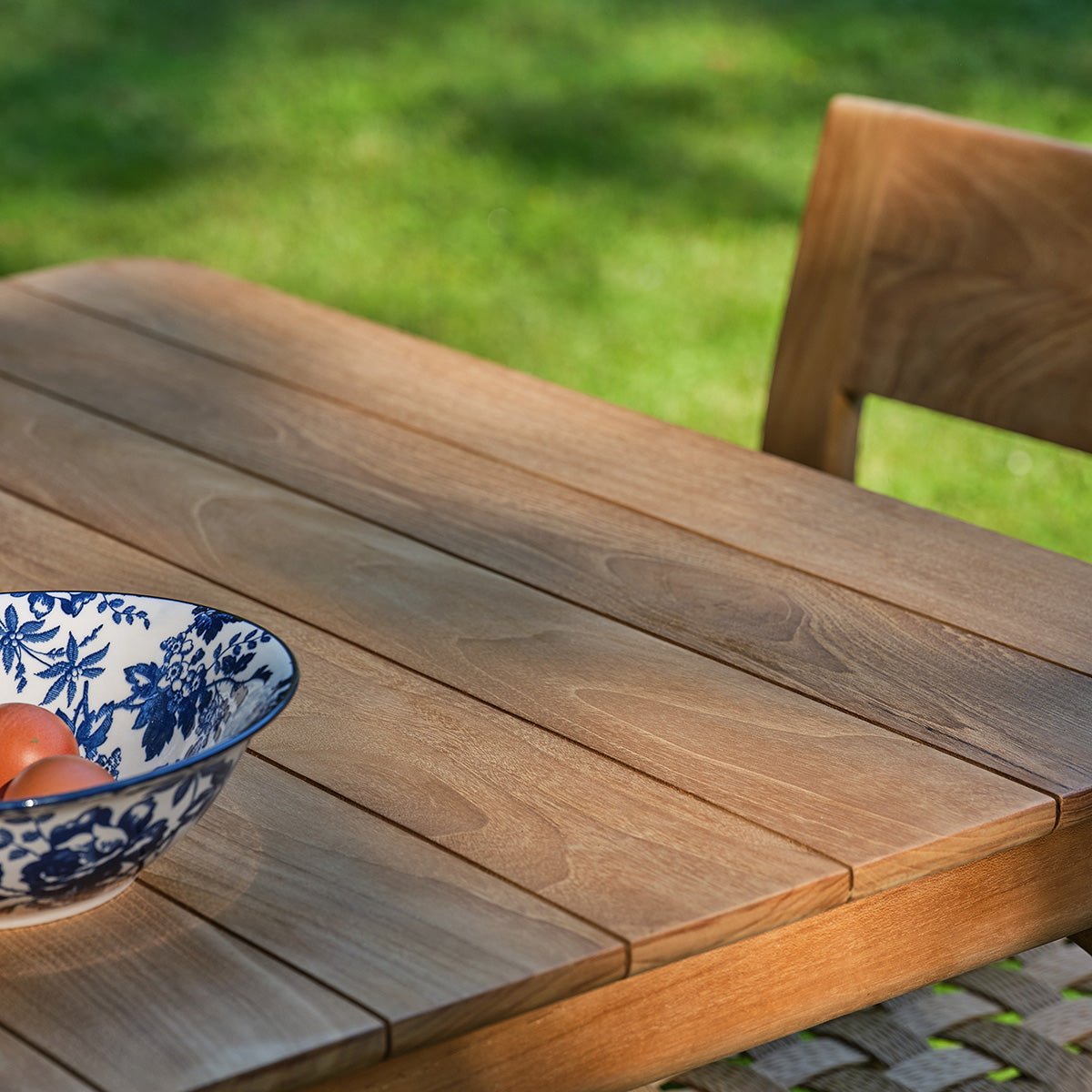 Table de jardin en teck 4 personnes PIANA naturel, BERAH GETAH
