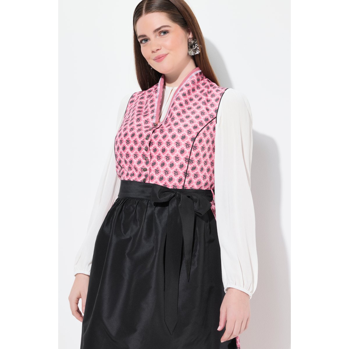 Dirndl sans manches rose, ULLA POPKEN