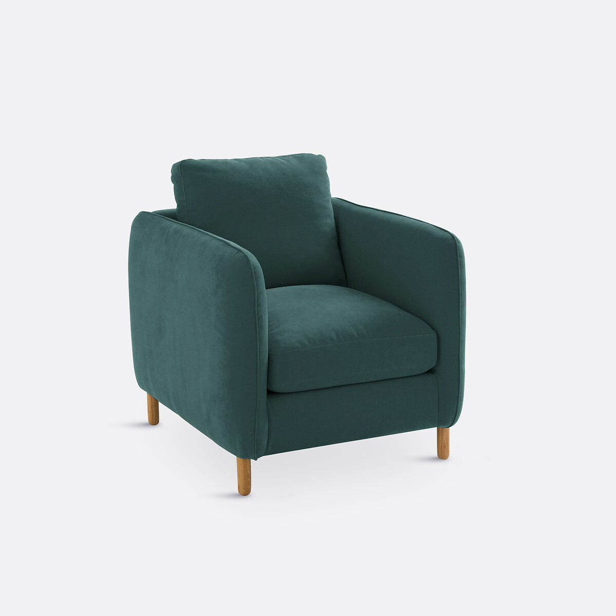 Fauteuil coton/polyester, Loméo vert eucalyptus, LA REDOUTE INTERIEURS