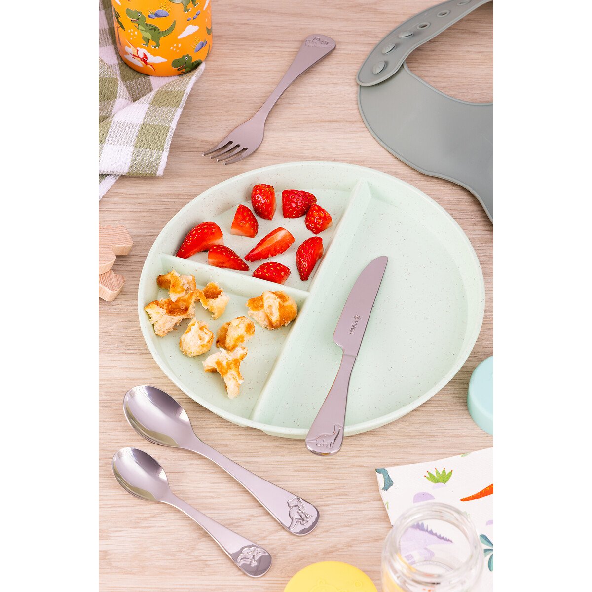 4-Piece Kids Believe Cutlery Set purple, VINERS