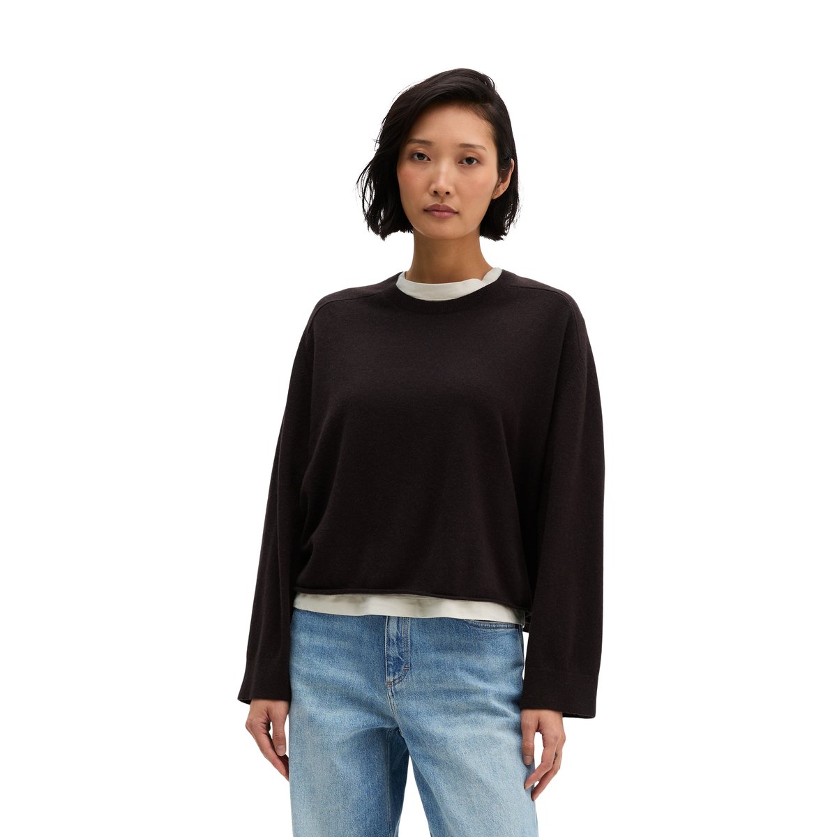 Pull en cachemire ample offrant un confort exceptionnel noir, MARC O'POLO