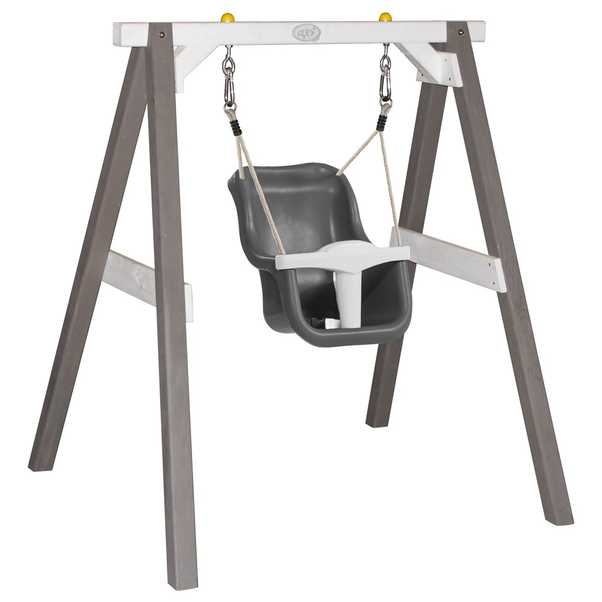 AXI Baby Swing Gris et blanc avec siege Gris et blanc couleur unique, AXI HOUSE